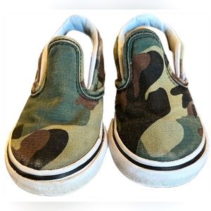 Vans Slip On Toddler Camo Sneakers